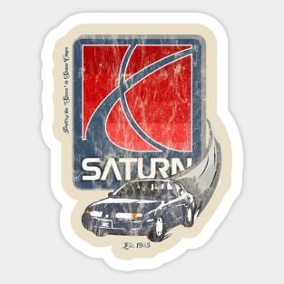 Saturn Motors Vintage Tee Sticker